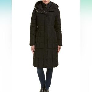 NWOT Cole Haan Long Black Puffer Jacket Size S